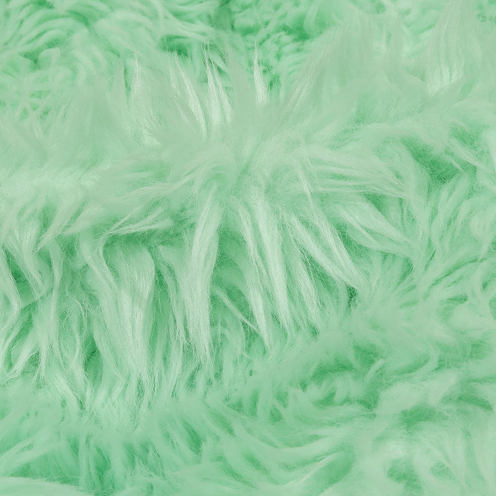 Balenciaga Italian Dusty Aqua Faux Fur Detail Balenciaga Italian Dusty Aqua Faux Fur Detail