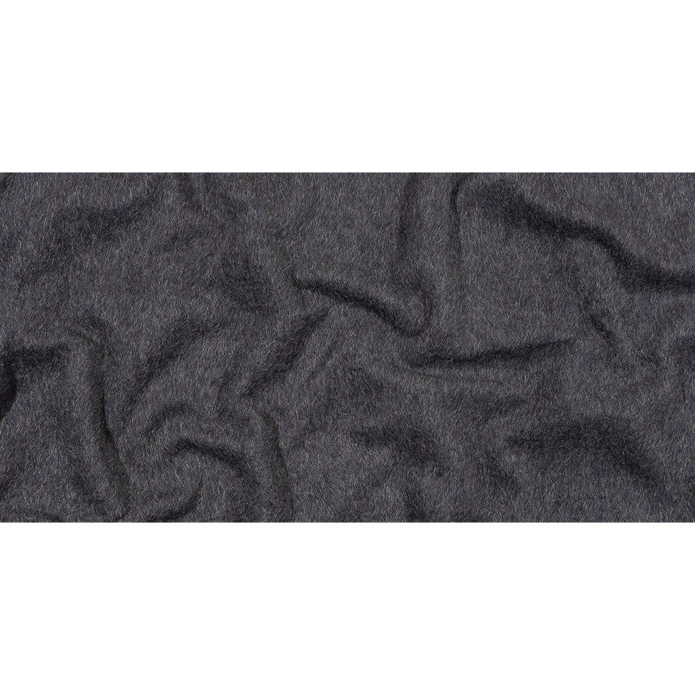 Fur-Like Alpaca and Wool Coating by Balenciaga - Heathered Silver and Black - Made in Italy Full Fur-Like Alpaca and Wool Coating by Balenciaga - Heathered Silver and Black - Made in Italy Full