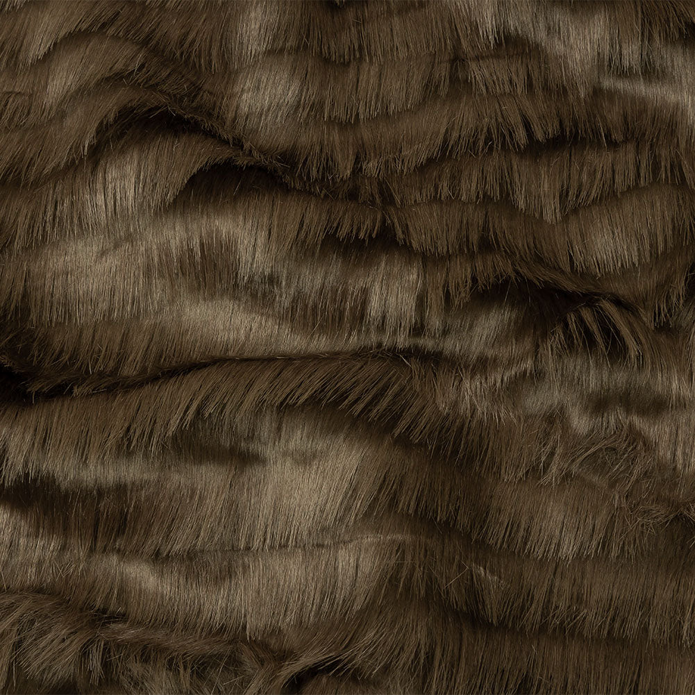 Shimmering Brown Subtle Stripe Luxury Faux Fur Shimmering Brown Subtle Stripe Luxury Faux Fur