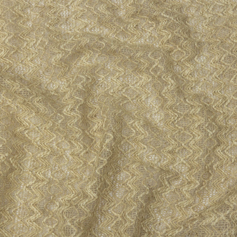 Famous Designer Natural Zig Zags and Diamonds Linen and Cotton Novelty Woven Famous Designer Natural Zig Zags and Diamonds Linen and Cotton Novelty Woven