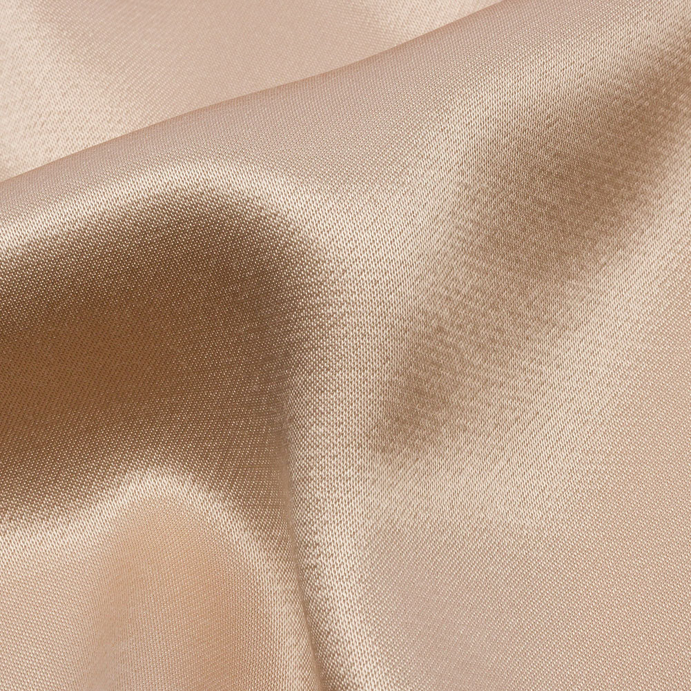 Sustainable Viscose Fluid Satin - Tan - Mood Exclusive Elliana Collection - Detail Sustainable Viscose Fluid Satin - Tan - Mood Exclusive Elliana Collection - Detail