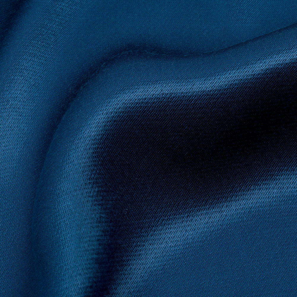 Sustainable Viscose Fluid Satin - Blue - Mood Exclusive Elliana Collection - Detail Sustainable Viscose Fluid Satin - Blue - Mood Exclusive Elliana Collection - Detail