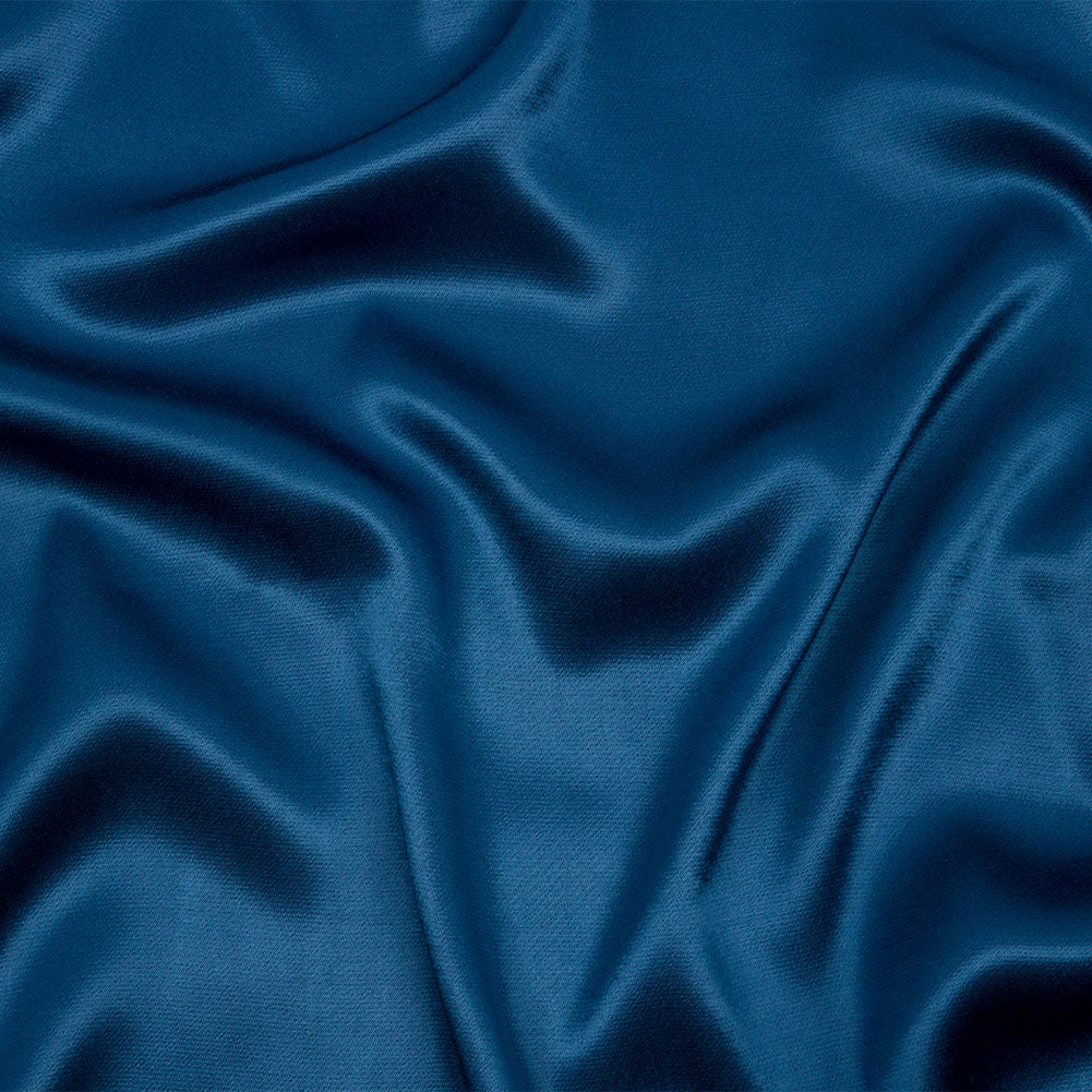 Sustainable Viscose Fluid Satin - Blue - Mood Exclusive Elliana Collection Sustainable Viscose Fluid Satin - Blue - Mood Exclusive Elliana Collection