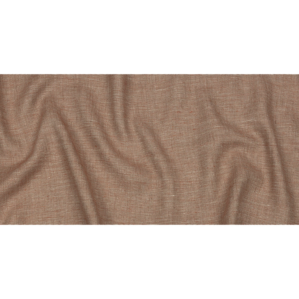 Cinnamon and Beige Tweedy Linen Woven Full Cinnamon and Beige Tweedy Linen Woven Full
