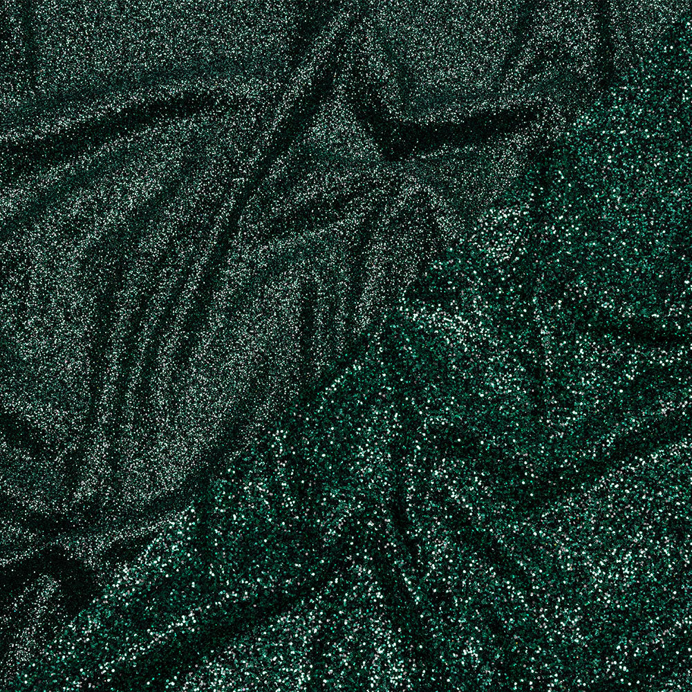 Double Faced Glitter Tulle - Dark Emerald and Black - Gala Collection Double Faced Glitter Tulle - Dark Emerald and Black - Gala Collection