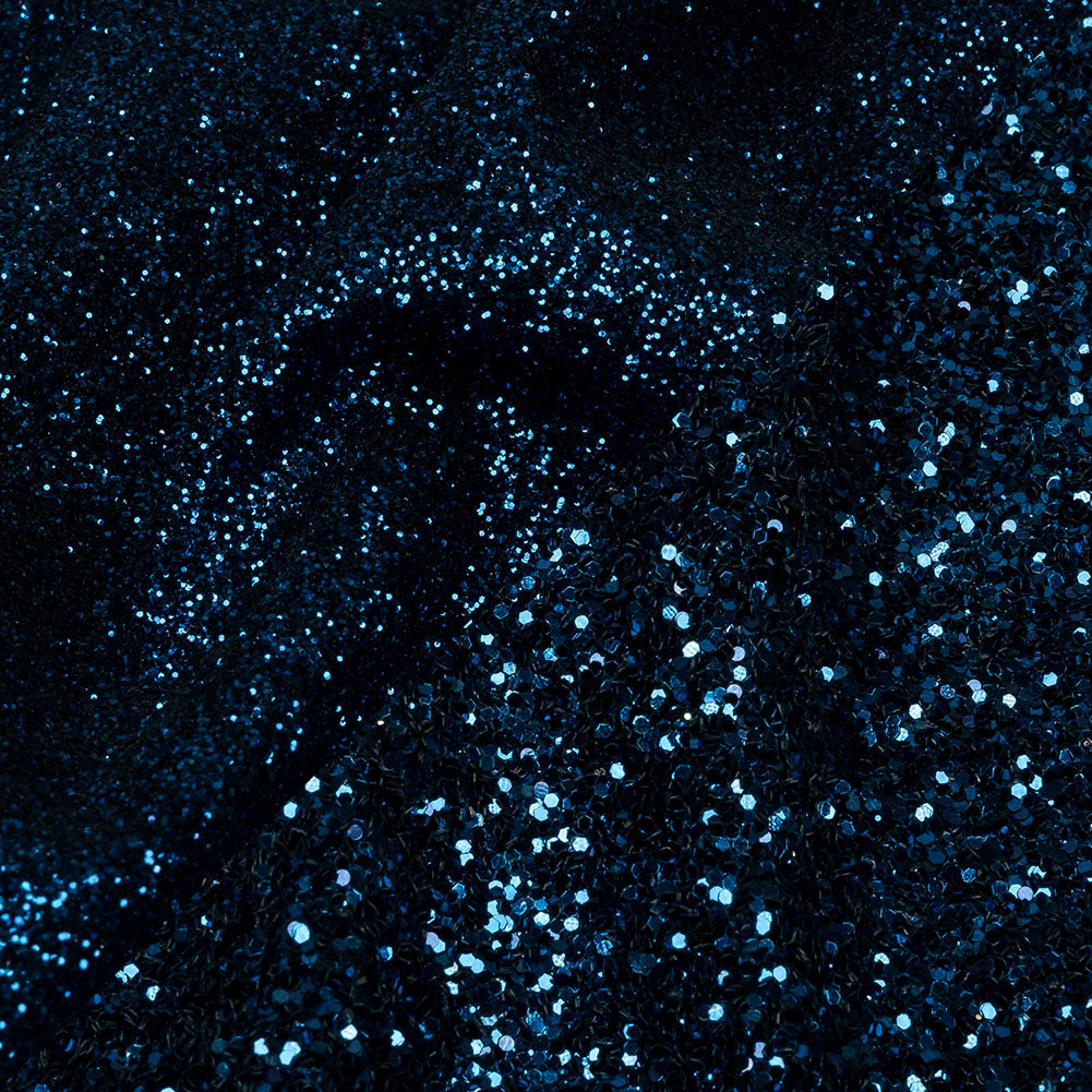 Double Faced Glitter Tulle - Navy - Gala Collection - Detail Double Faced Glitter Tulle - Navy - Gala Collection - Detail