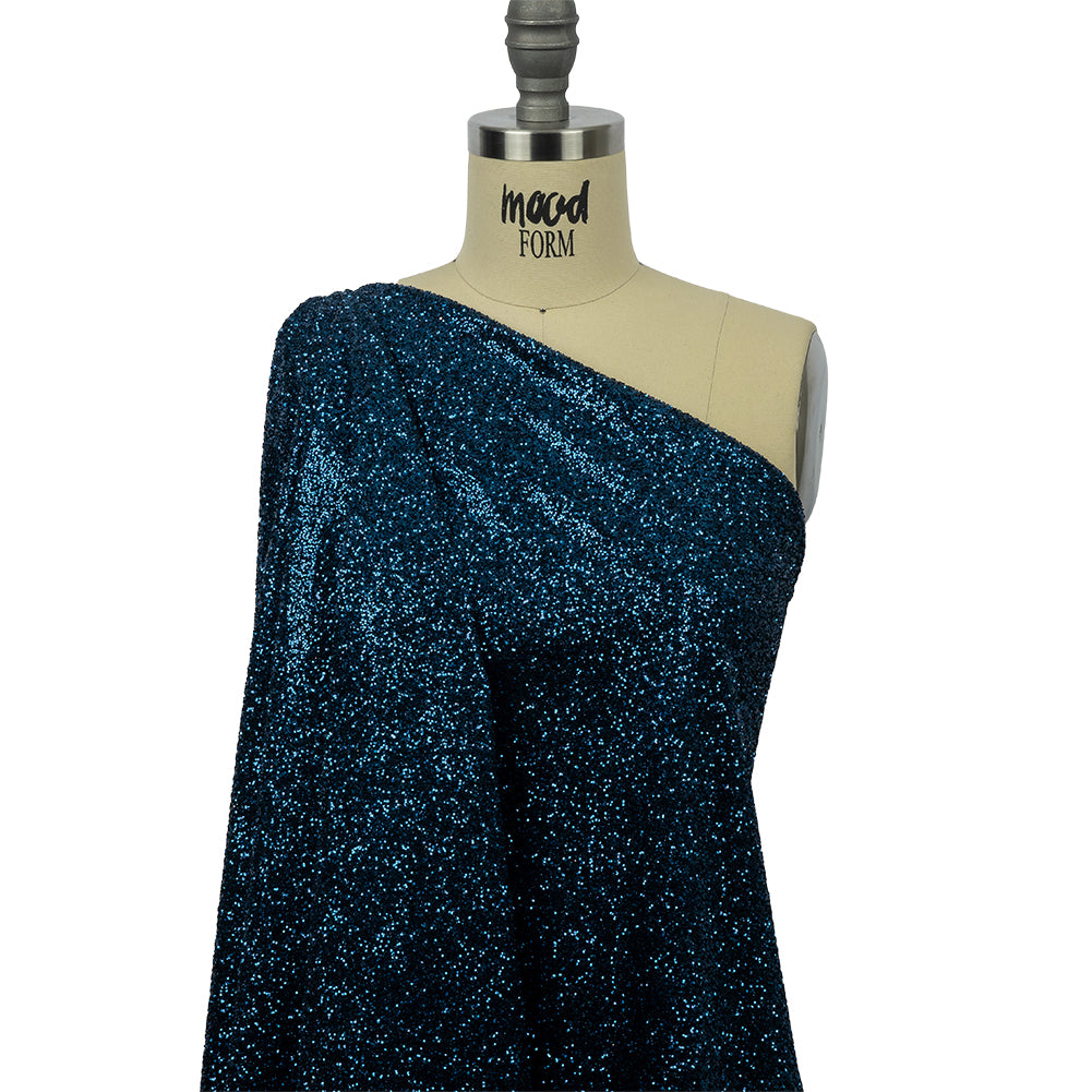 Double Faced Glitter Tulle - Navy - Gala Collection - Drape Double Faced Glitter Tulle - Navy - Gala Collection - Drape