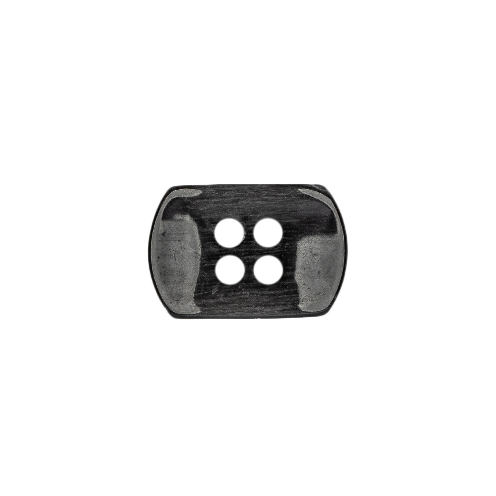 Italian Smoky Iridescent Rectangular 4-Hole Plastic Button - 28L/18mm Italian Smoky Iridescent Rectangular 4-Hole Plastic Button - 28L/18mm