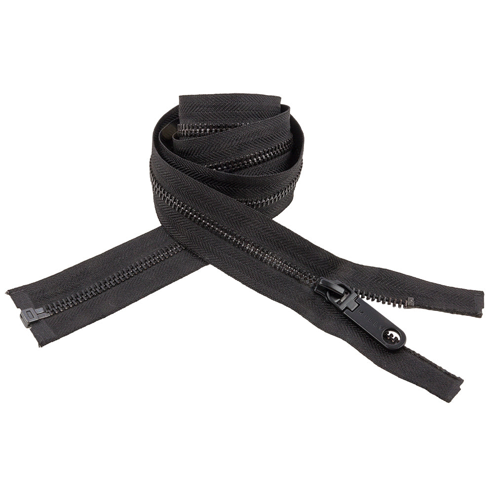 Milly Black T5 Open End Metal Zipper - 36" Milly Black T5 Open End Metal Zipper - 36"