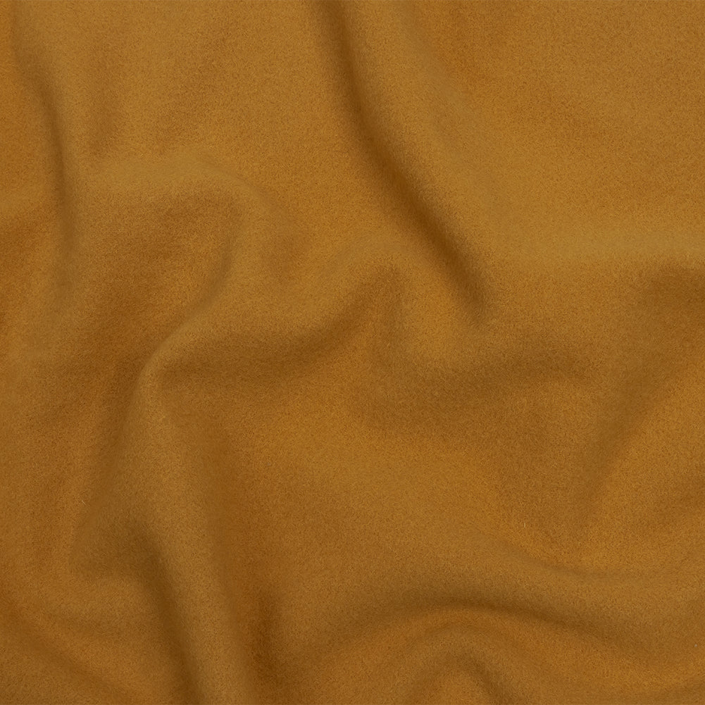 Wool and Cashmere Coating Made in Italy - Yellow Ochre - Alberini Collection Wool and Cashmere Coating Made in Italy - Yellow Ochre - Alberini Collection