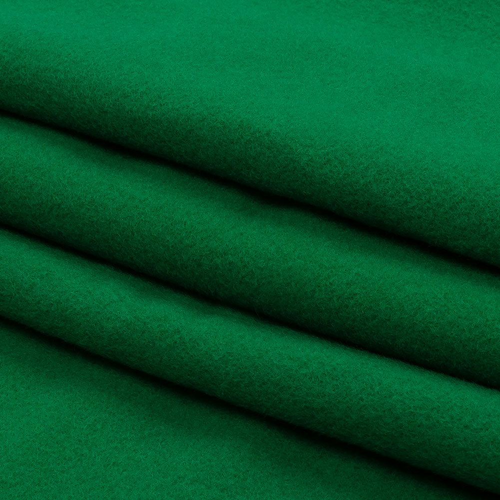 Wool and Cashmere Coating Made in Italy - Kelly Green - Alberini Collection - Folded Wool and Cashmere Coating Made in Italy - Kelly Green - Alberini Collection - Folded