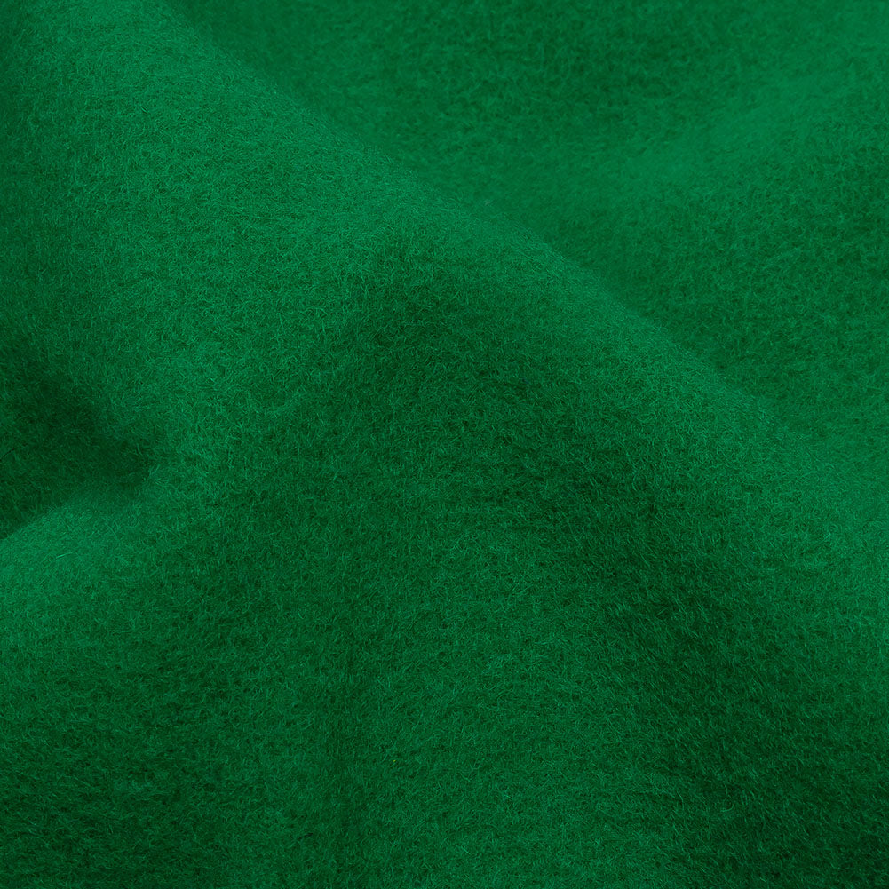 Wool and Cashmere Coating Made in Italy - Kelly Green - Alberini Collection - Detail Wool and Cashmere Coating Made in Italy - Kelly Green - Alberini Collection - Detail