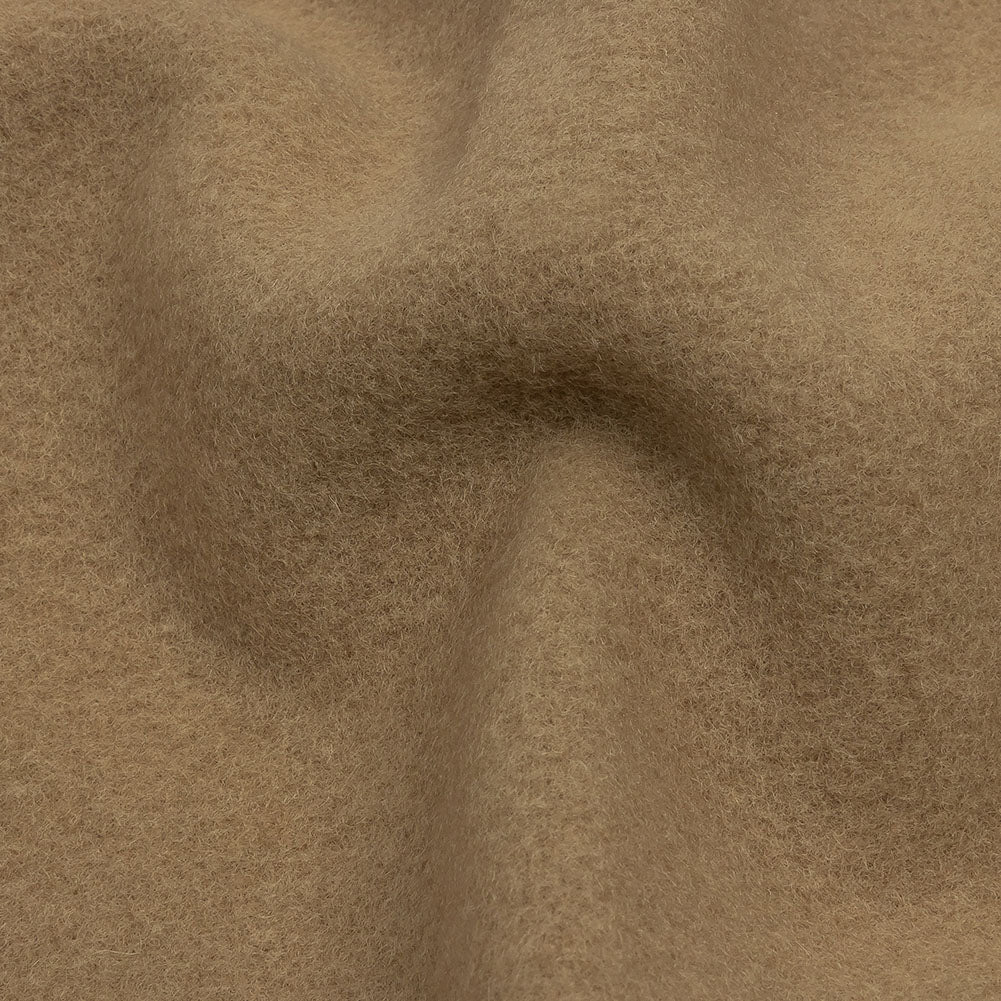 Wool and Cashmere Coating Made in Italy - Camel - Alberini Collection - Detail Wool and Cashmere Coating Made in Italy - Camel - Alberini Collection - Detail