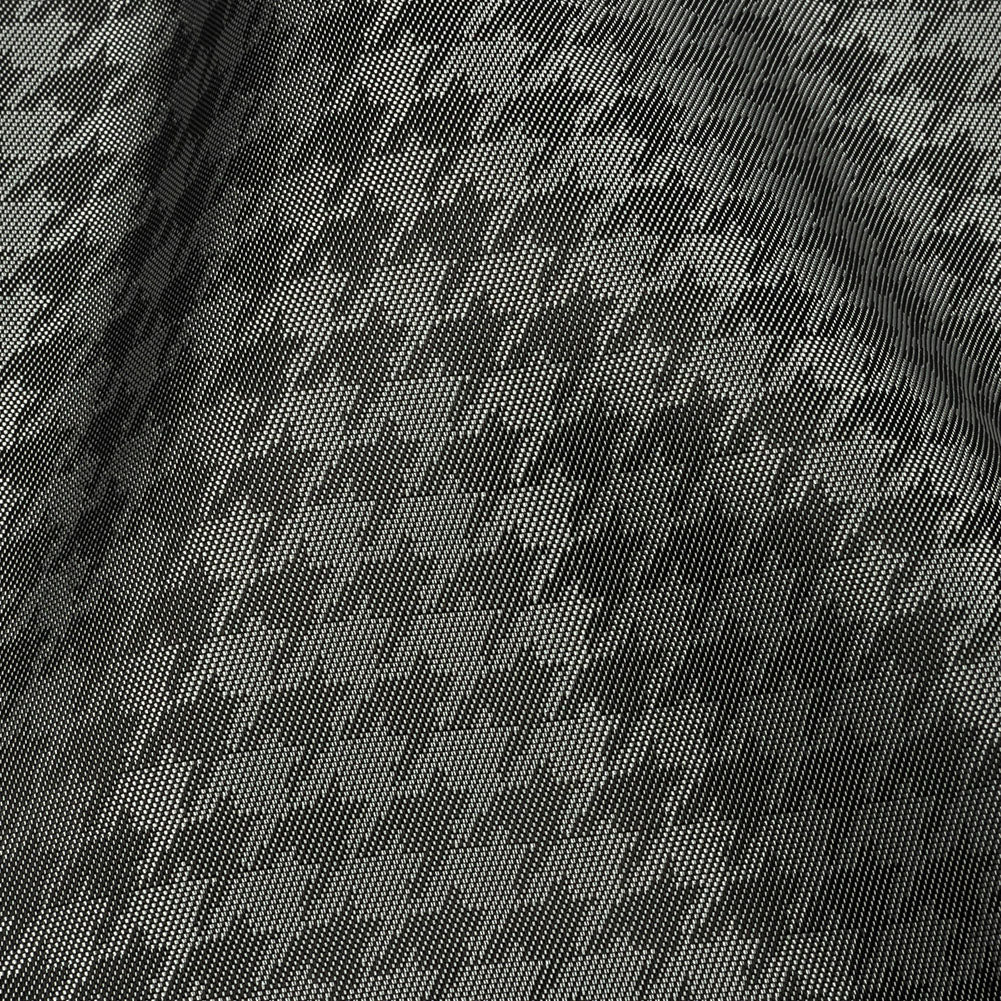 Houndstooth Jacquard Lining - Gray and Charcoal Bi-Color - Detail Houndstooth Jacquard Lining - Gray and Charcoal Bi-Color - Detail