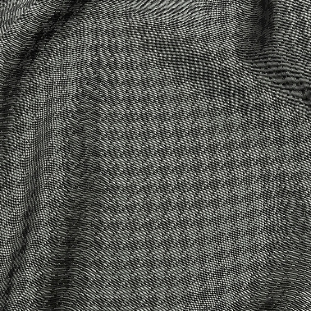 Houndstooth Jacquard Lining - Gray and Charcoal Bi-Color Houndstooth Jacquard Lining - Gray and Charcoal Bi-Color