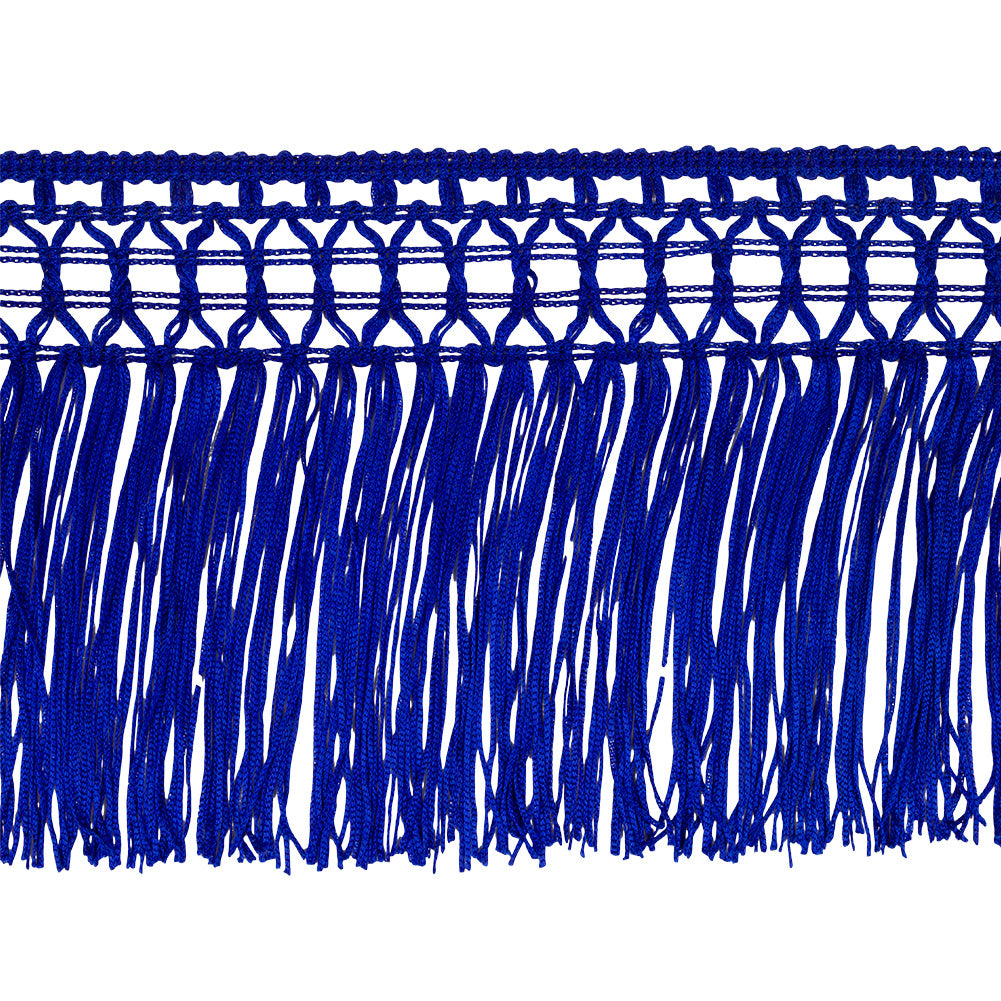Blue Lace Top Chainette Fringe - 6" Blue Lace Top Chainette Fringe - 6"