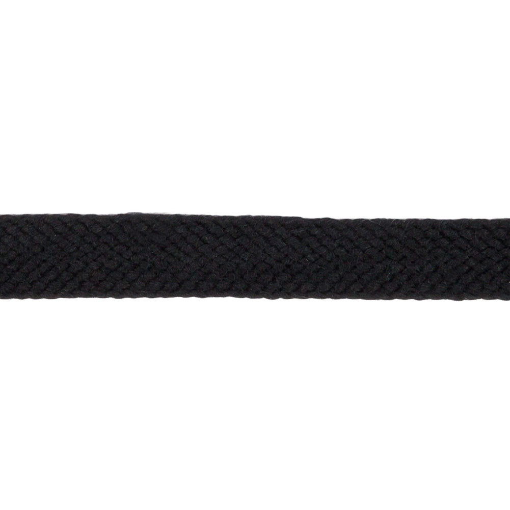 Black Wool Twill Tape - 0.5" Detail Black Wool Twill Tape - 0.5" Detail