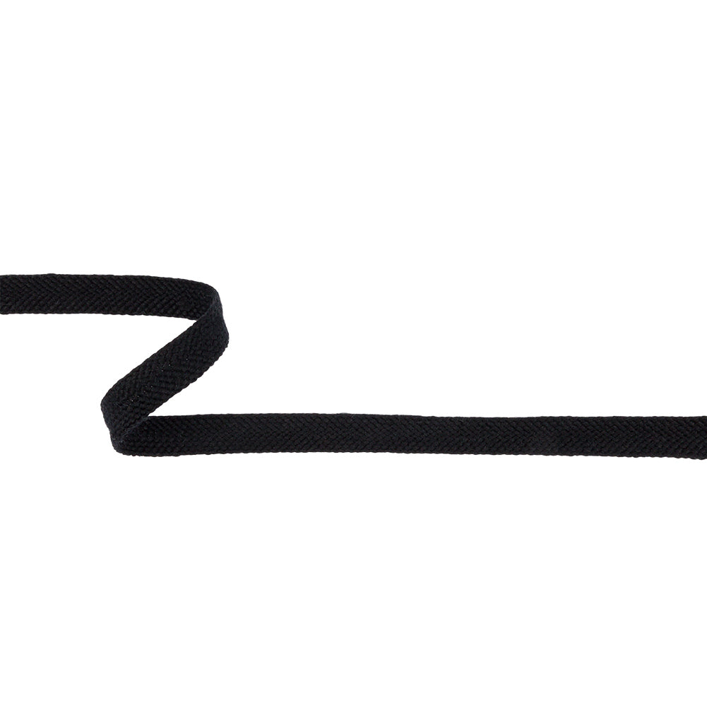 Black Wool Twill Tape - 0.5" Black Wool Twill Tape - 0.5"