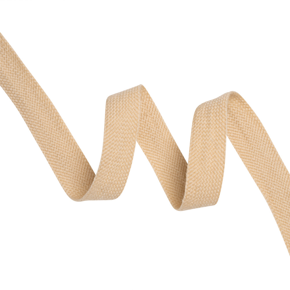 Beige Wool Braided Tape - 0.75" Beige Wool Braided Tape - 0.75"