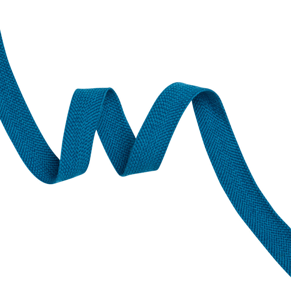 Teal Wool Braided Tape - 0.75" Teal Wool Braided Tape - 0.75"