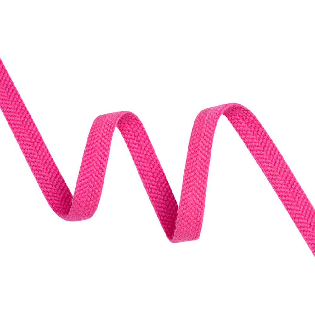Pink Wool Braided Tape - 0.5" Pink Wool Braided Tape - 0.5"