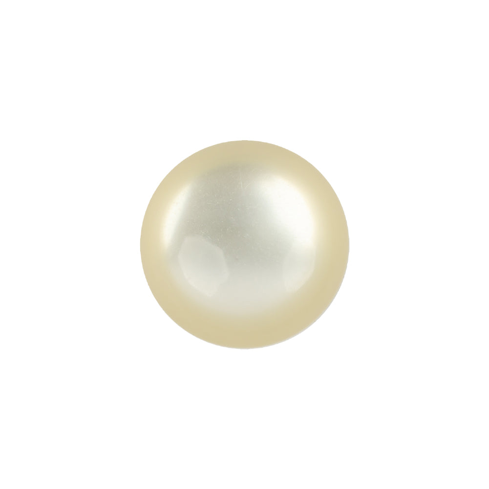 Vintage Ivory Pearlescent Half Done Shank Back Plastic Button - 28L/18mm Vintage Ivory Pearlescent Half Done Shank Back Plastic Button - 28L/18mm