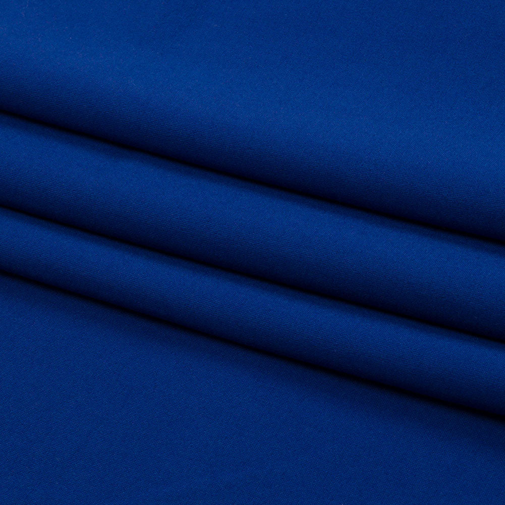 Stretch Ponte Knit - Cobalt Blue - Papilio Collection - Folded Stretch Ponte Knit - Cobalt Blue - Papilio Collection - Folded