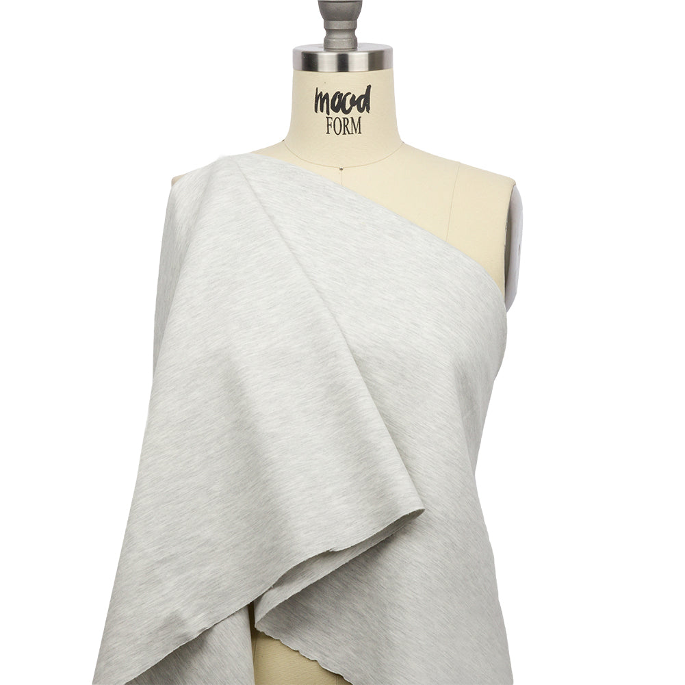 Stretch Ponte Knit - Heathered Gray - Papilio Collection - Drape Stretch Ponte Knit - Heathered Gray - Papilio Collection - Drape