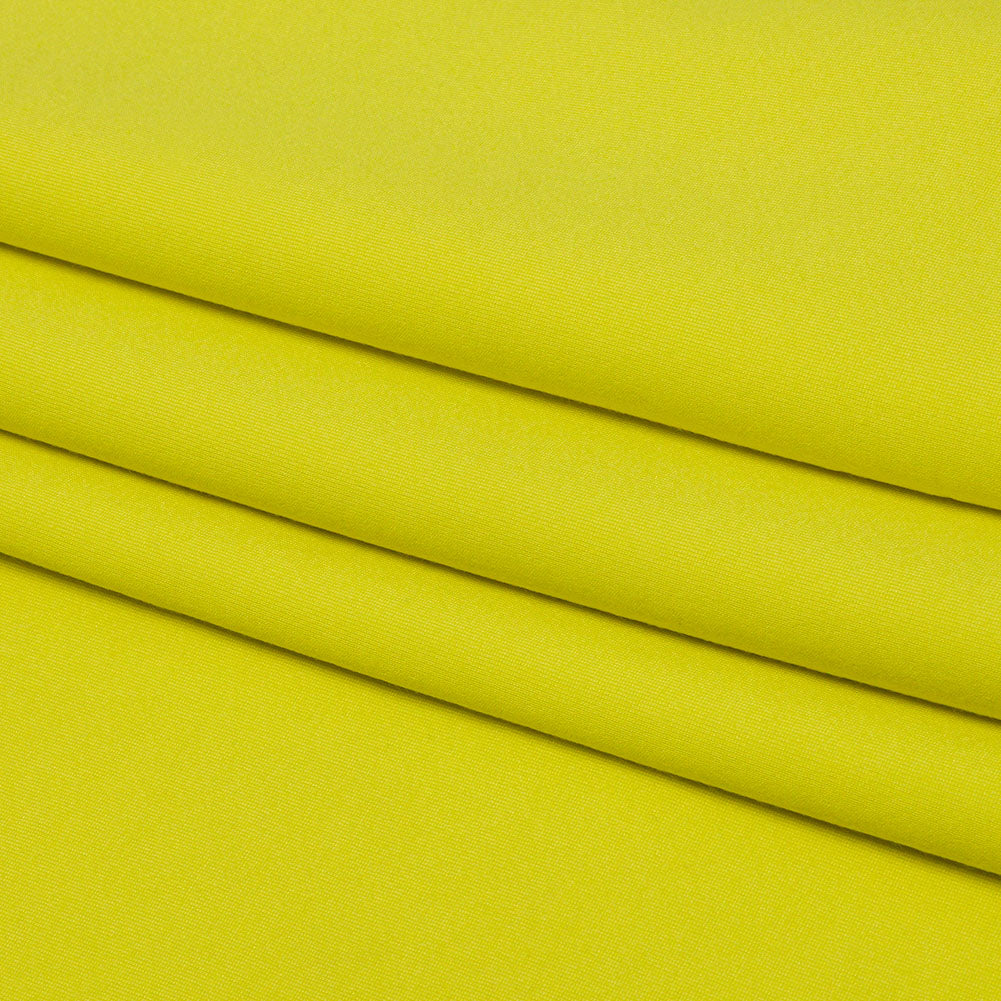 Stretch Ponte Knit - Lemon - Papilio Collection - Folded Stretch Ponte Knit - Lemon - Papilio Collection - Folded