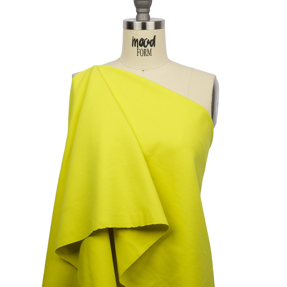 Stretch Ponte Knit - Lemon - Papilio Collection - Drape Stretch Ponte Knit - Lemon - Papilio Collection - Drape