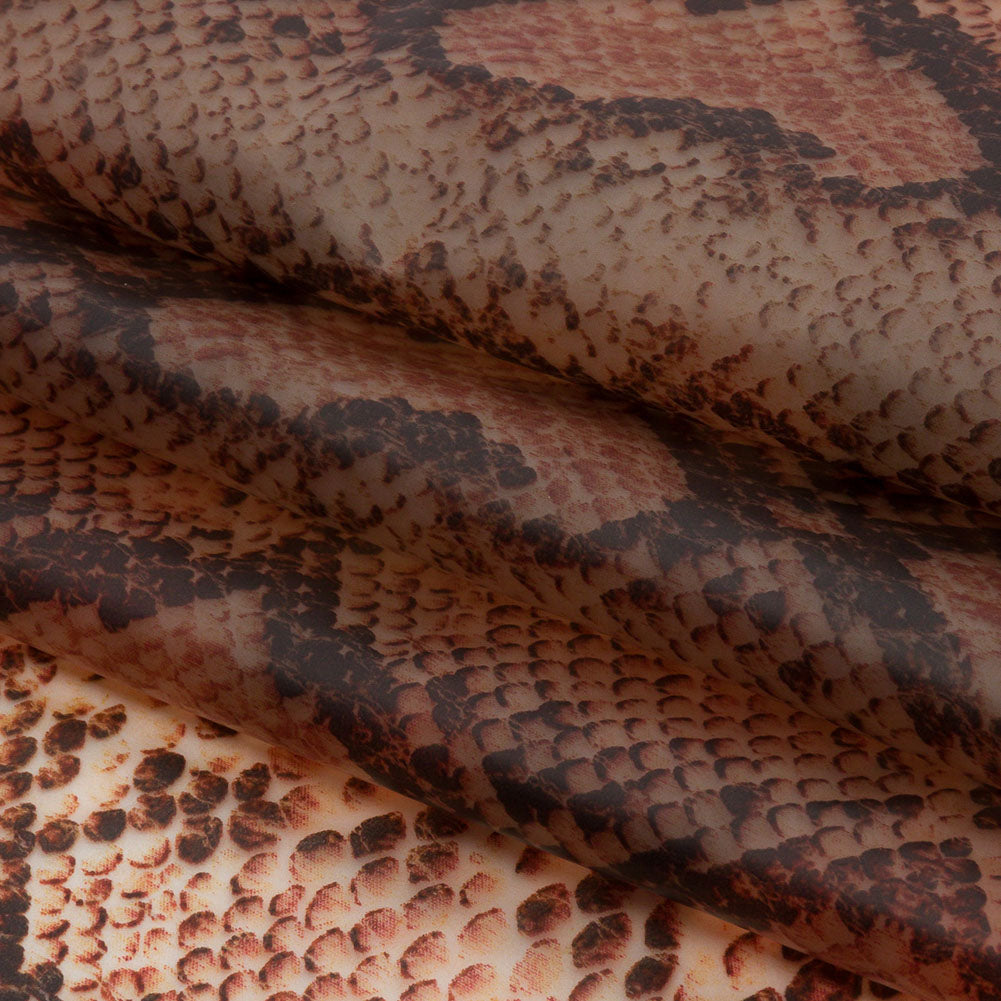 Rust and Black Python Scales Lightweight Translucent Vinyl - Folded Rust and Black Python Scales Lightweight Translucent Vinyl - Folded