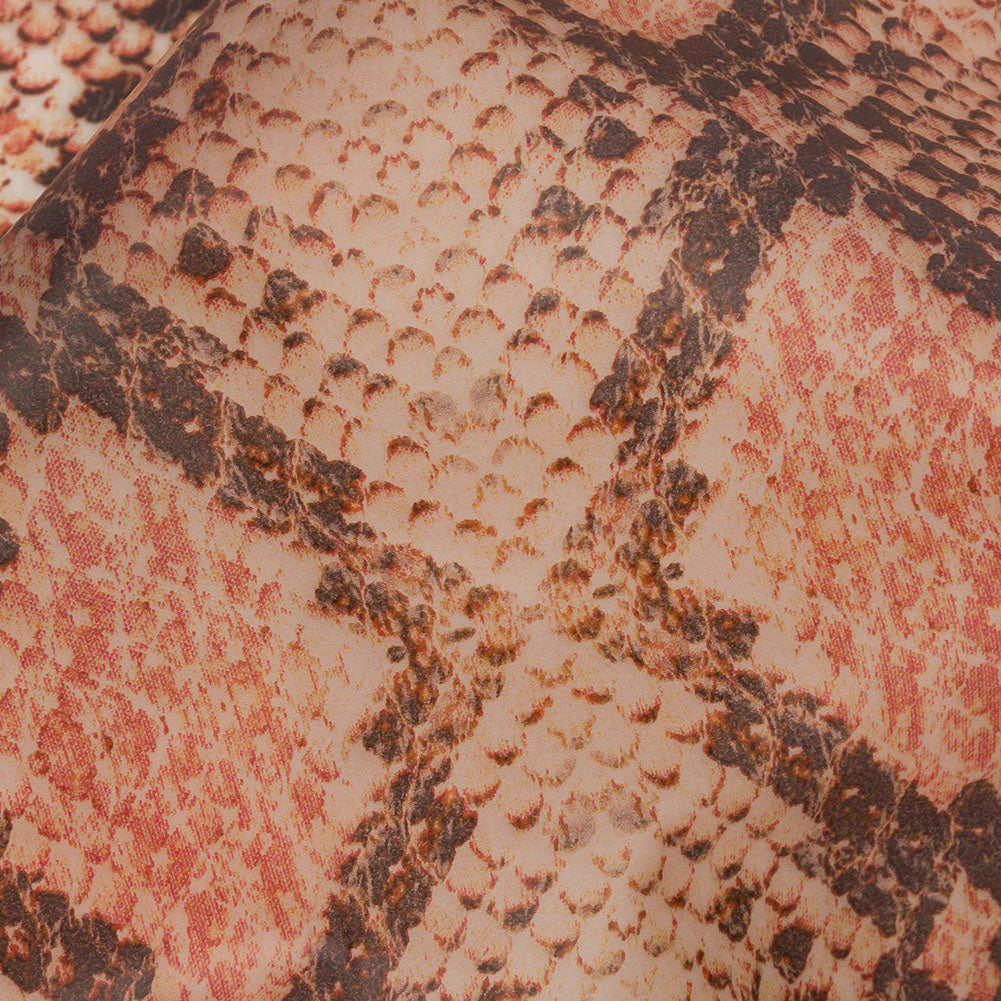 Rust and Black Python Scales Lightweight Translucent Vinyl - Detail Rust and Black Python Scales Lightweight Translucent Vinyl - Detail