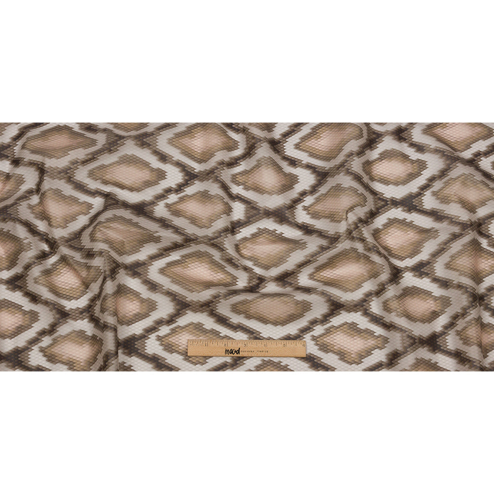 Brown and Beige Snakeskin Diamonds Lightweight Translucent Vinyl - Full Brown and Beige Snakeskin Diamonds Lightweight Translucent Vinyl - Full