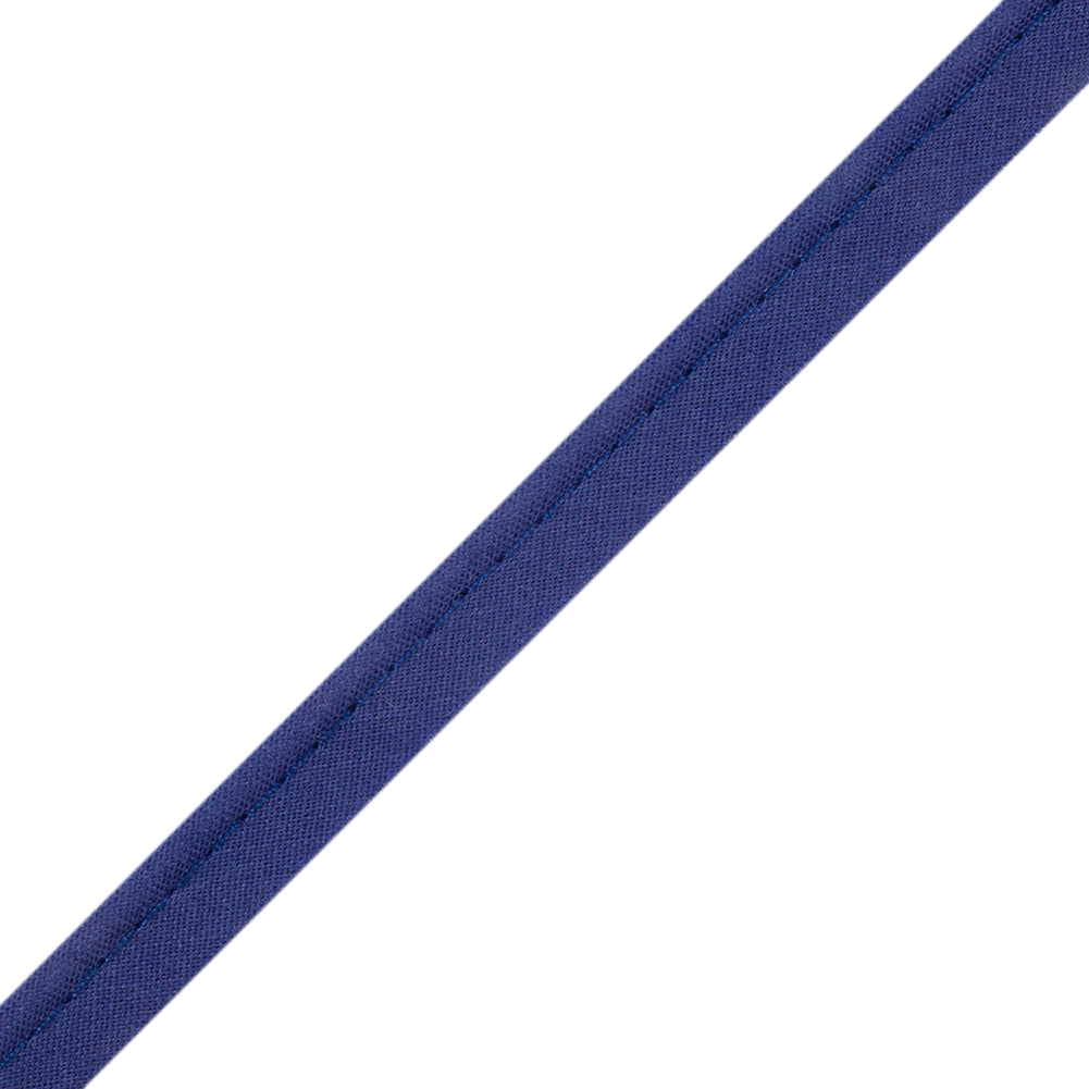 Pepper French Lapis Lazuli Cotton Blend Piping - 10mm Pepper French Lapis Lazuli Cotton Blend Piping - 10mm