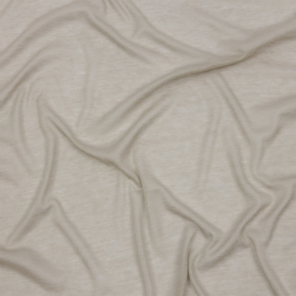 Famous Designer Light Stone Viscose and Cotton Lightweight Interlock Knit Famous Designer Light Stone Viscose and Cotton Lightweight Interlock Knit