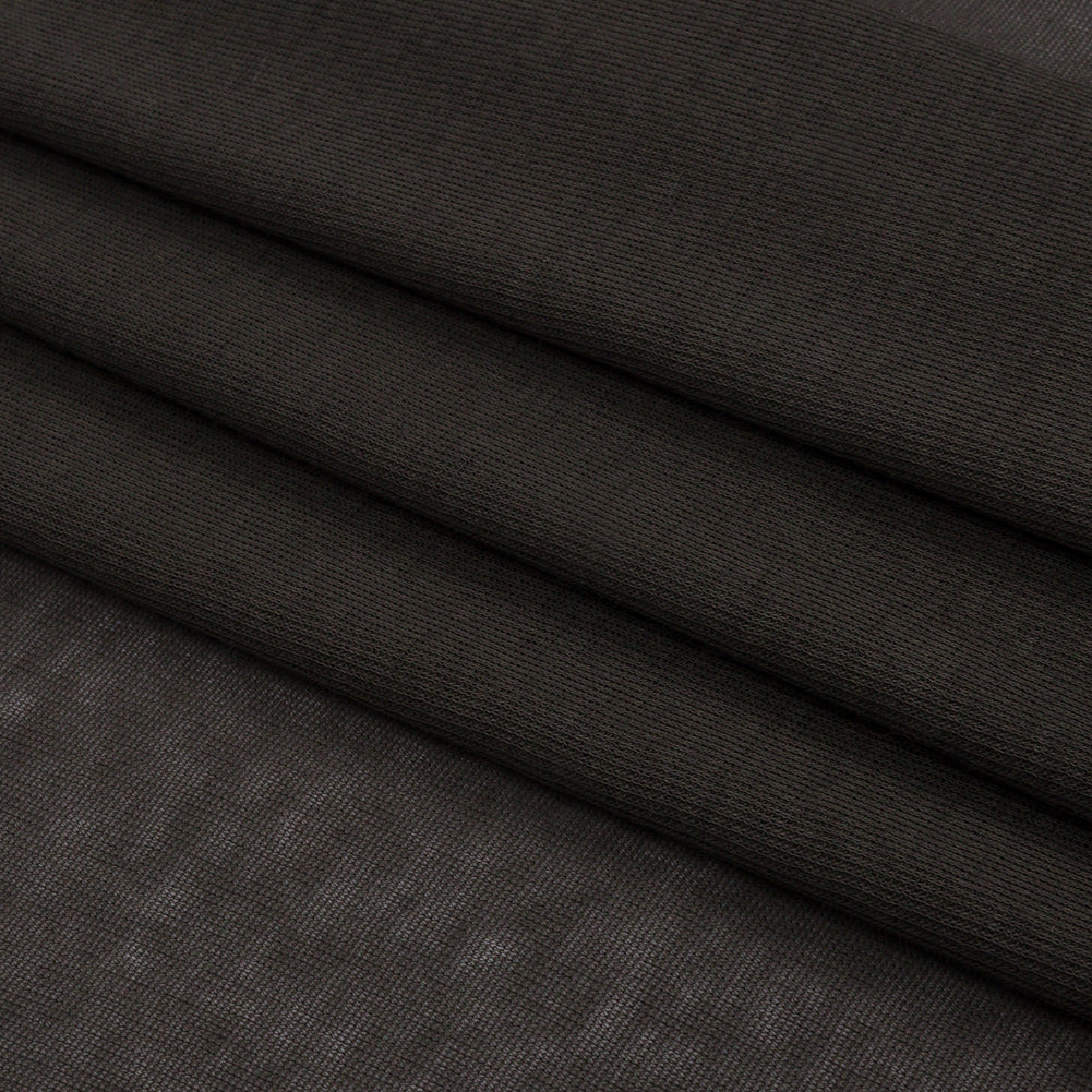 Famous Designer Dark Gray Lightweight Cotton Interlock Knit Folded Famous Designer Dark Gray Lightweight Cotton Interlock Knit Folded
