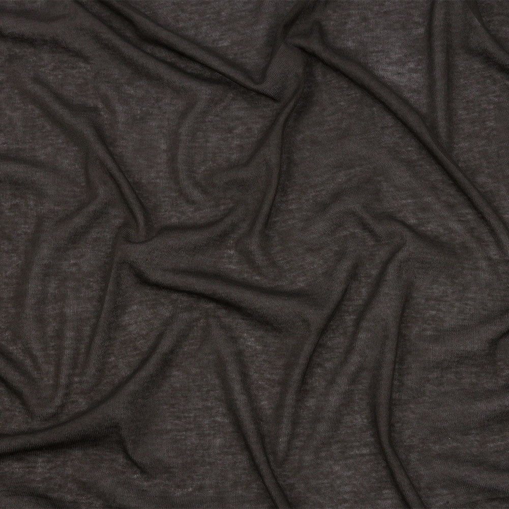 Famous Designer Dark Gray Lightweight Cotton Interlock Knit Famous Designer Dark Gray Lightweight Cotton Interlock Knit