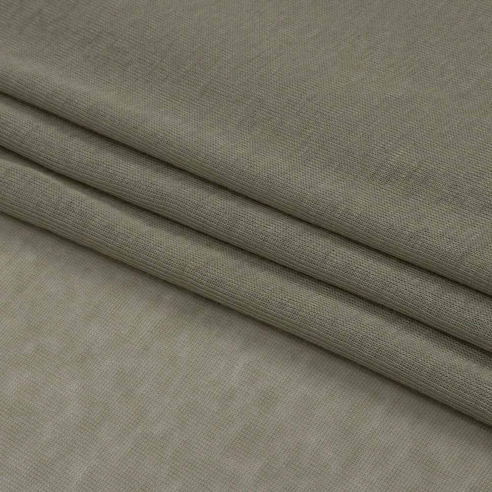 Famous Designer Light Sage Lightweight Cotton Interlock Knit Folded Famous Designer Light Sage Lightweight Cotton Interlock Knit Folded