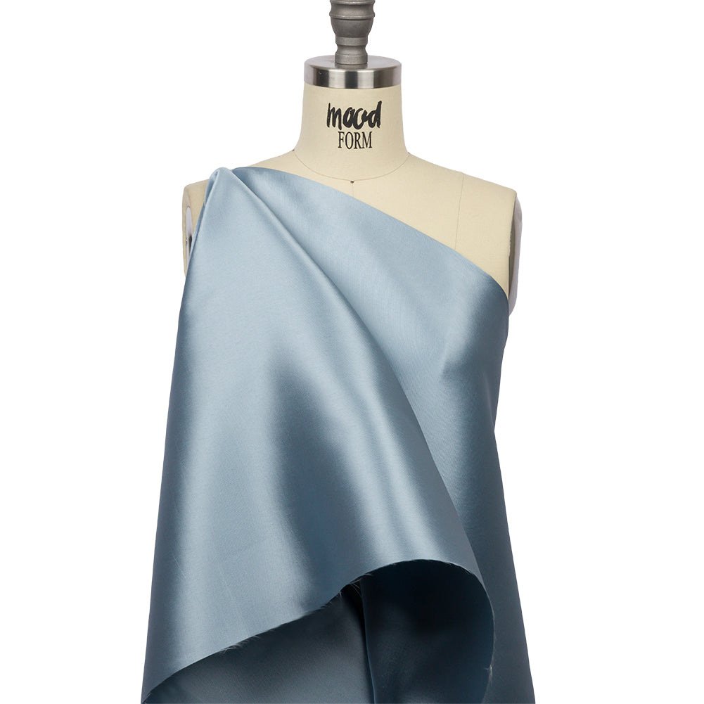 Polyester Mikado - Dusty Blue - Nicolette Collection - Drape Polyester Mikado - Dusty Blue - Nicolette Collection - Drape