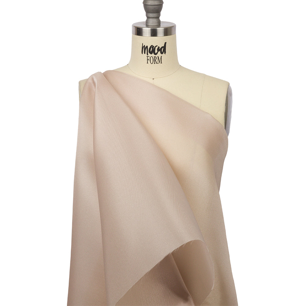 Polyester Twill Organdy - Shimmering Tan - Quinn Collection - Drape Polyester Twill Organdy - Shimmering Tan - Quinn Collection - Drape