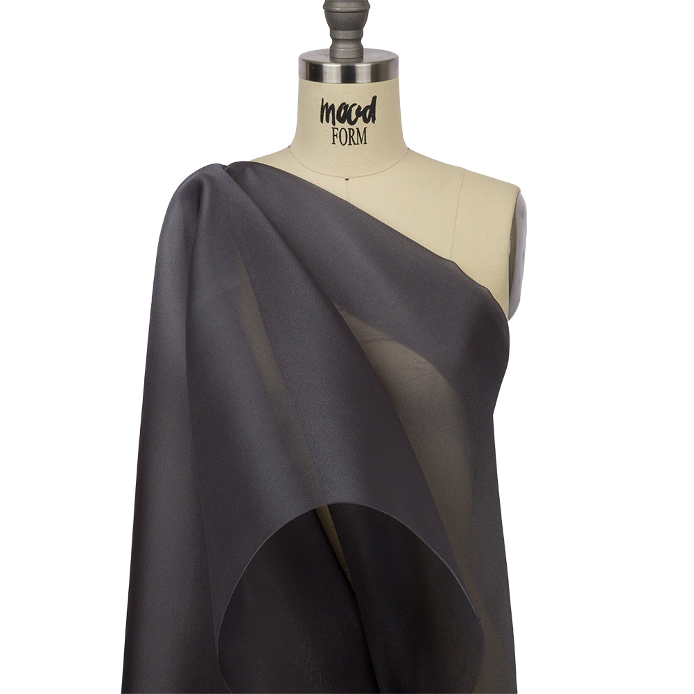 Polyester Twill Organdy - Shimmering Stone - Quinn Collection - Drape Polyester Twill Organdy - Shimmering Stone - Quinn Collection - Drape
