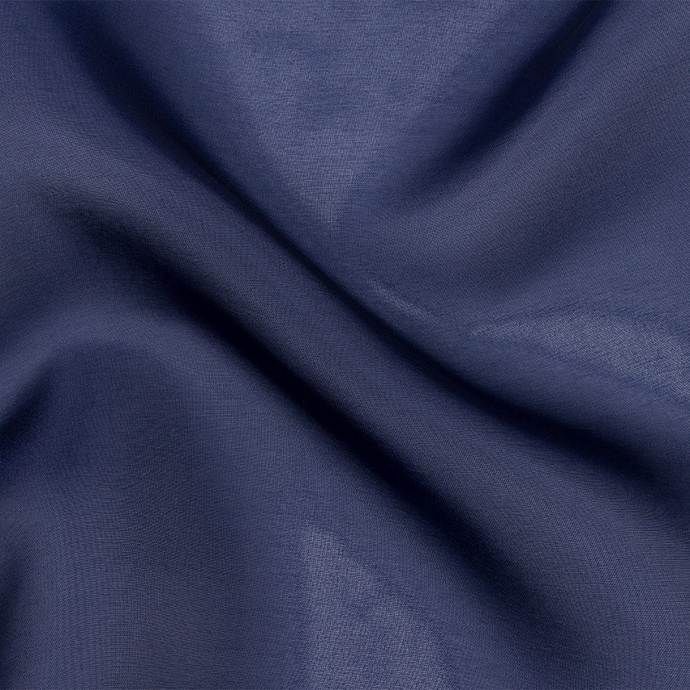 Polyester Twill Organdy - Shimmering Navy - Quinn Collection Polyester Twill Organdy - Shimmering Navy - Quinn Collection