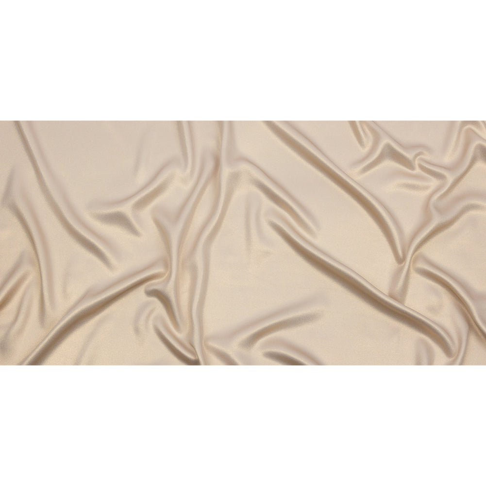 Ultra-Smooth Polyester Georgette with Foiling - Beige and Gold - Valeria Collection - Full Ultra-Smooth Polyester Georgette with Foiling - Beige and Gold - Valeria Collection - Full