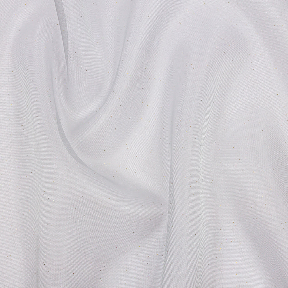 Polyester Mesh Organza with Gold Glitter - Pale Blue - Starlight Collection Polyester Mesh Organza with Gold Glitter - Pale Blue - Starlight Collection
