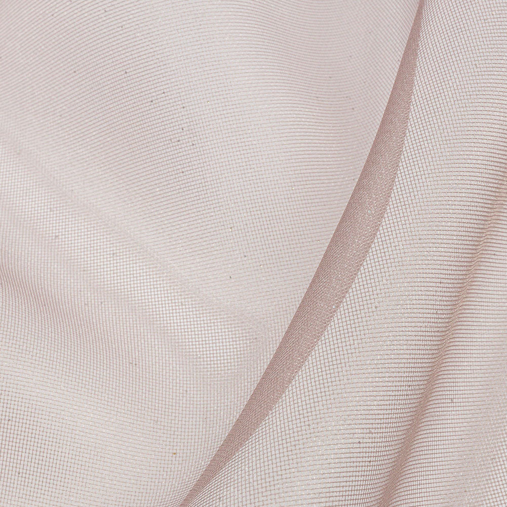 Polyester Mesh Organza with Silver Glitter - Stone - Starlight Collection - Detail Polyester Mesh Organza with Silver Glitter - Stone - Starlight Collection - Detail