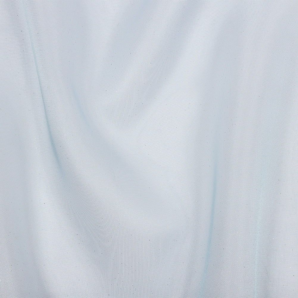 Polyester Mesh Organza with Silver Glitter - Sky Blue - Starlight Collection Polyester Mesh Organza with Silver Glitter - Sky Blue - Starlight Collection