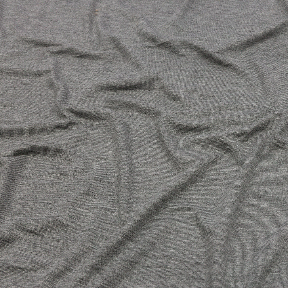 Heathered Gray Stretch Rayon Jersey Heathered Gray Stretch Rayon Jersey