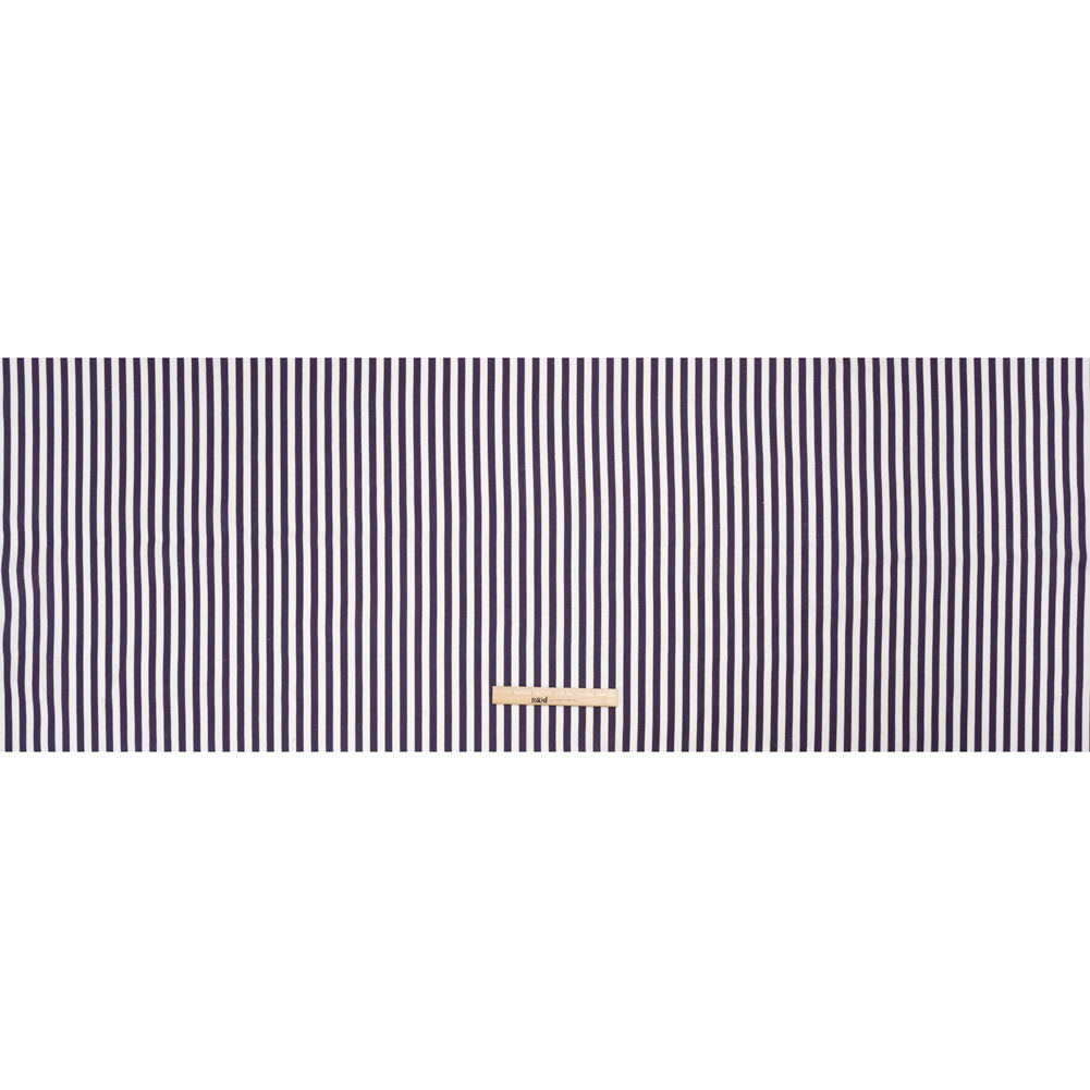 Medium Weight Linen Woven - Eggplant Stripes - Lydia Collection - Full Medium Weight Linen Woven - Eggplant Stripes - Lydia Collection - Full