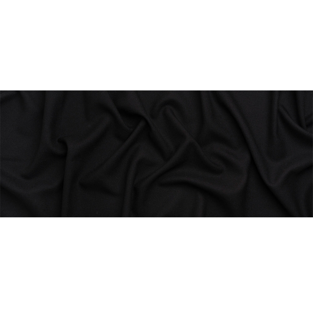 Black Heavy Wool Crepe Full Black Heavy Wool Crepe Full