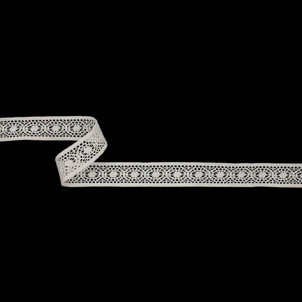 Famous NYC Designer Off White Geometric Lace Trim - 0.625" Famous NYC Designer Off White Geometric Lace Trim - 0.625"